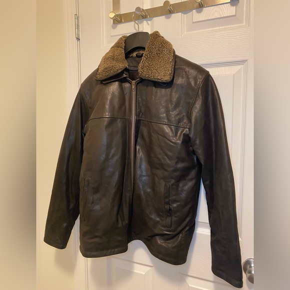 Brown Leather Jacket - Picture 1 of 5